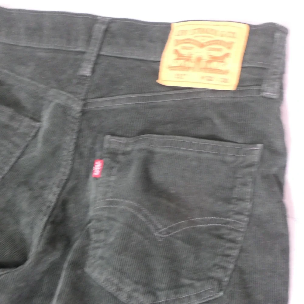 Levi Men 511 Corduroy Pants W32 L30 Green Slim Fit Heritage Rugged Earthy Preppy